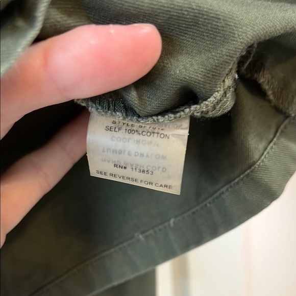 Market & Spruce Olive Green Lightweight Spring Utility Jacket - Size Small - Picture 14 of 15